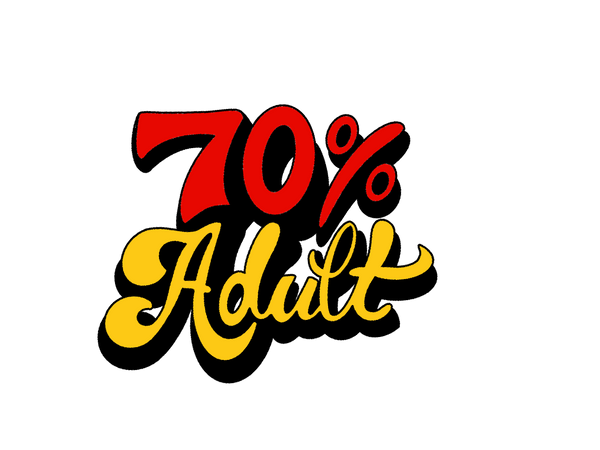 70 Percent Adult logo