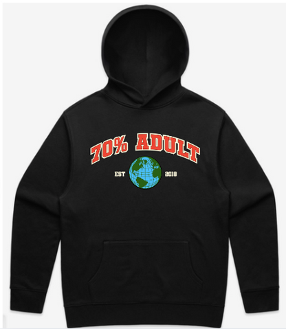 Black & Red Collegiate Hoodie