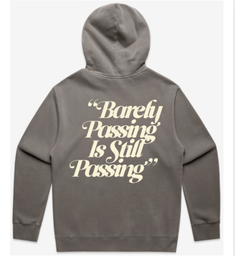 Stone Grey & Cream Collegiate Hoodie