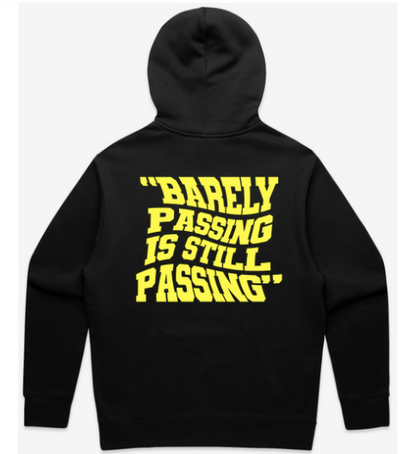 70% Adult Dept Hoodie - Black & Yellow